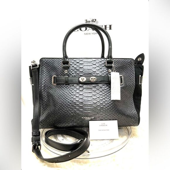 🔥🎁NWT! Coach Blake Carryall Satchel Handbag Gunmetal Msrp:$750.00 - Picture 1 of 13